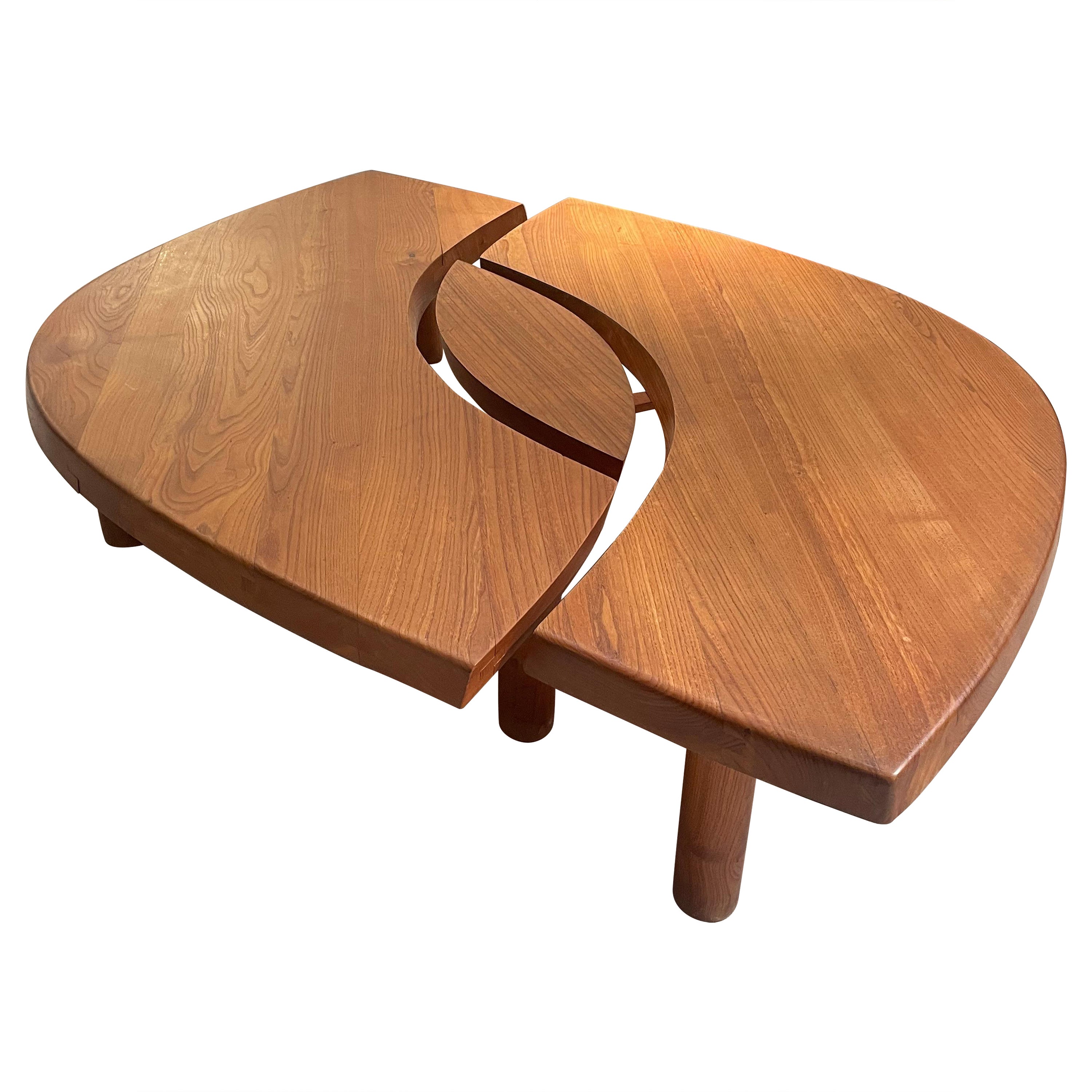 coffee table by Pierre Chapo For Sale
