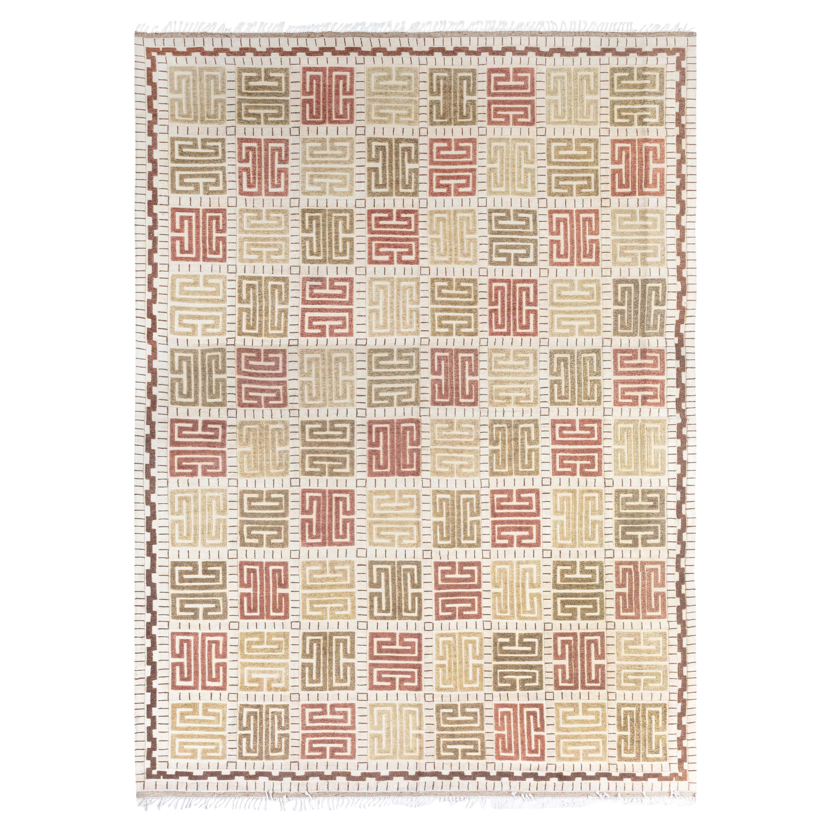 Modern Half Pile Swedish Rug by Doris Leslie Blau