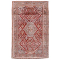 Mid-20th Century Handmade Persian Joshegan Accent Rug