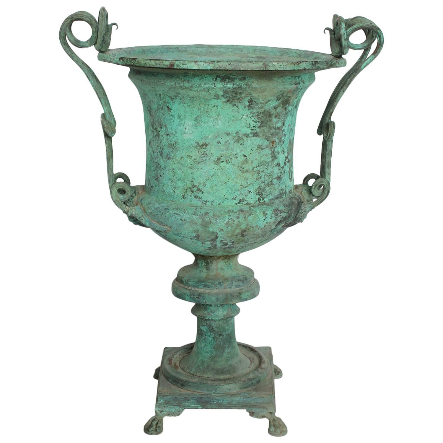 Antique French Decorative Copper Urn