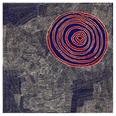 Pittura aborigena australiana contemporanea di Wentja Napaltjarri