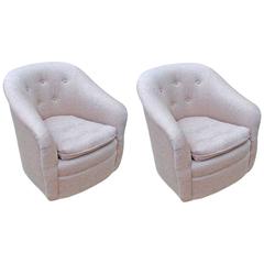Pair of Mid-Century Swivel Chairs