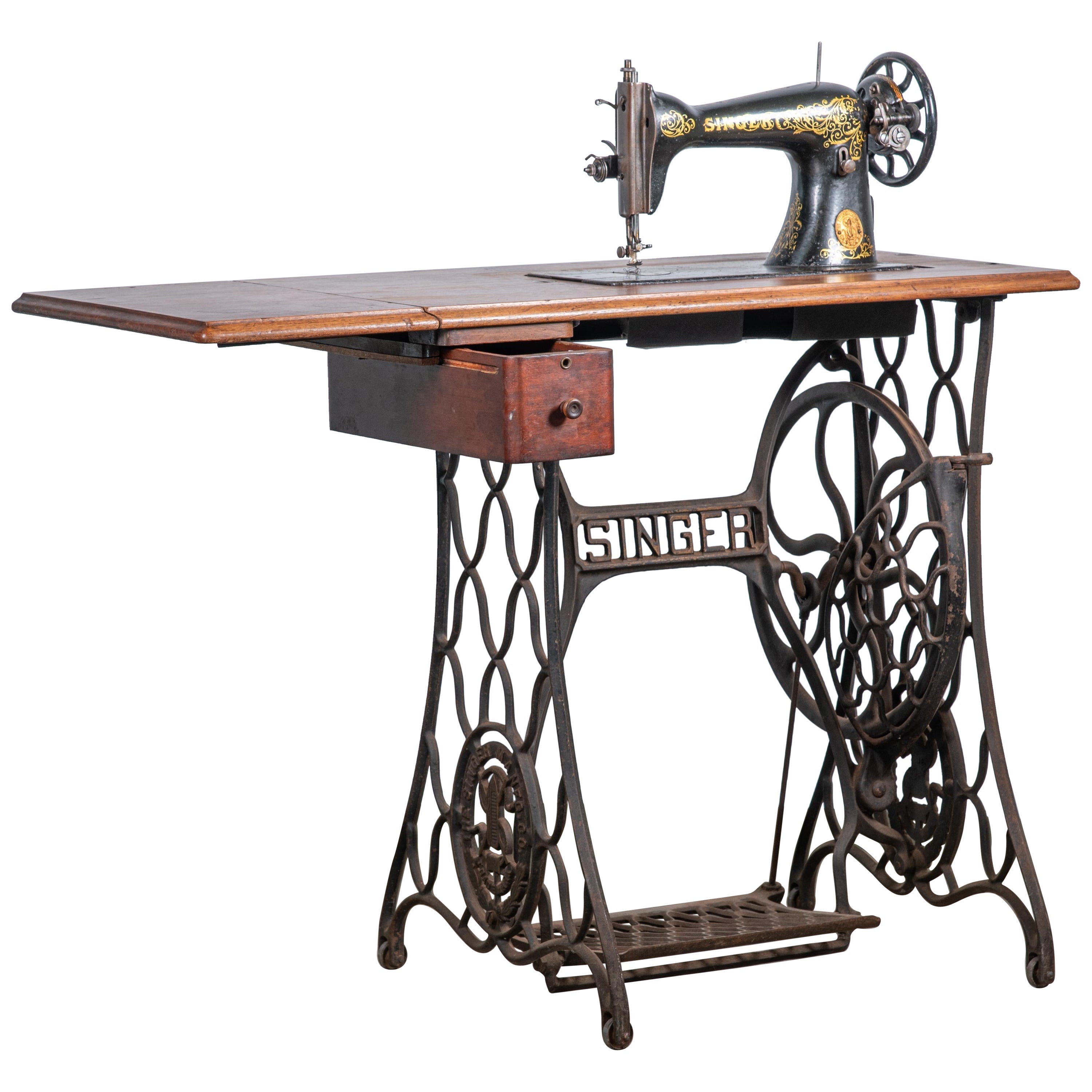 19th Century Singer Sewing Machine For Sale