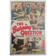 Original 1930s Movie Poster "The Burning Question Marihuana"