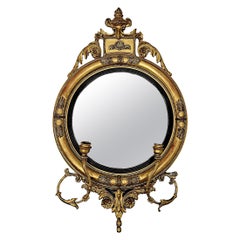 A Very Rare and Fine 19th Century Giltwood Girandole Hall or Pier Mirror