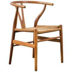 Early Vintage Mid-Century Wishbone Chair by Hans Wegner