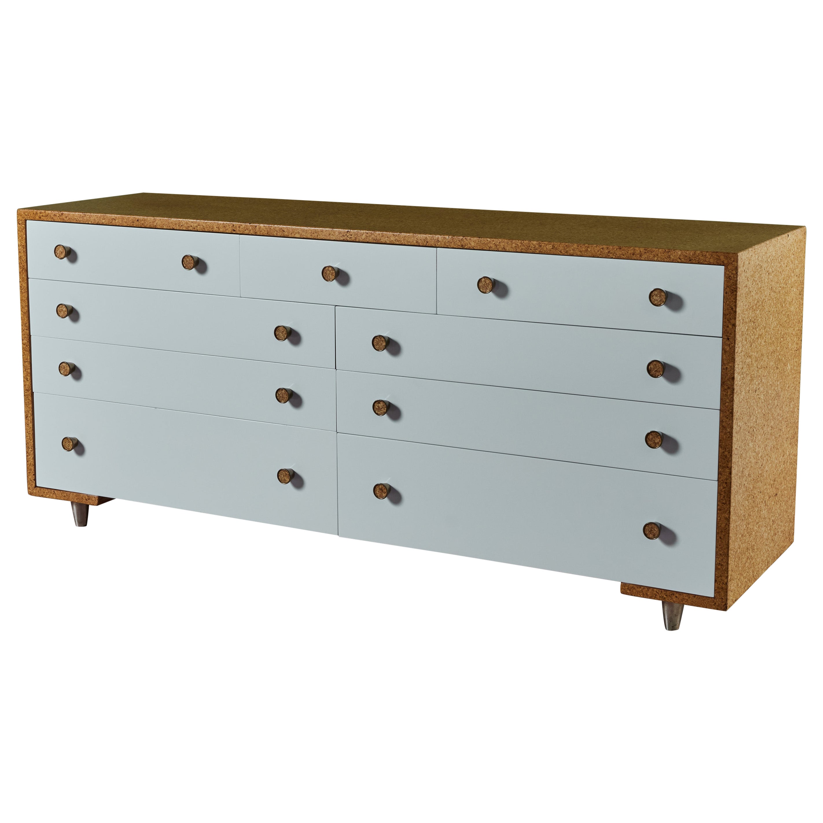 Paul Frankl Cork Dresser for Johnson Furniture Co. For Sale