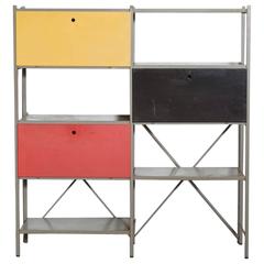 Wim Rietveld Industrial Metal Cabinet #663-2 for Gispen 10