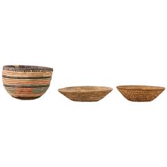 Set of Three Native American Baskets