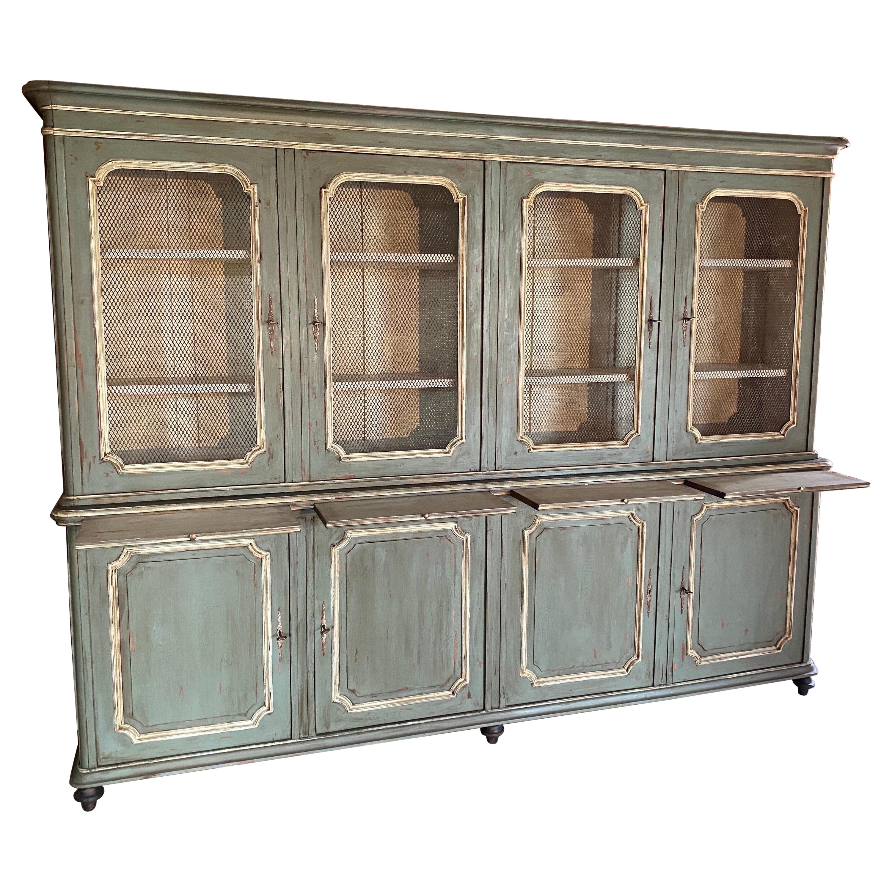 Bookcase (8- door display)dating from the 19 th century Louis Philippe style  For Sale