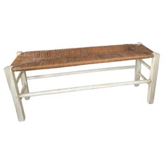 Fireplace bench ( end of bed) dating from the 18th century