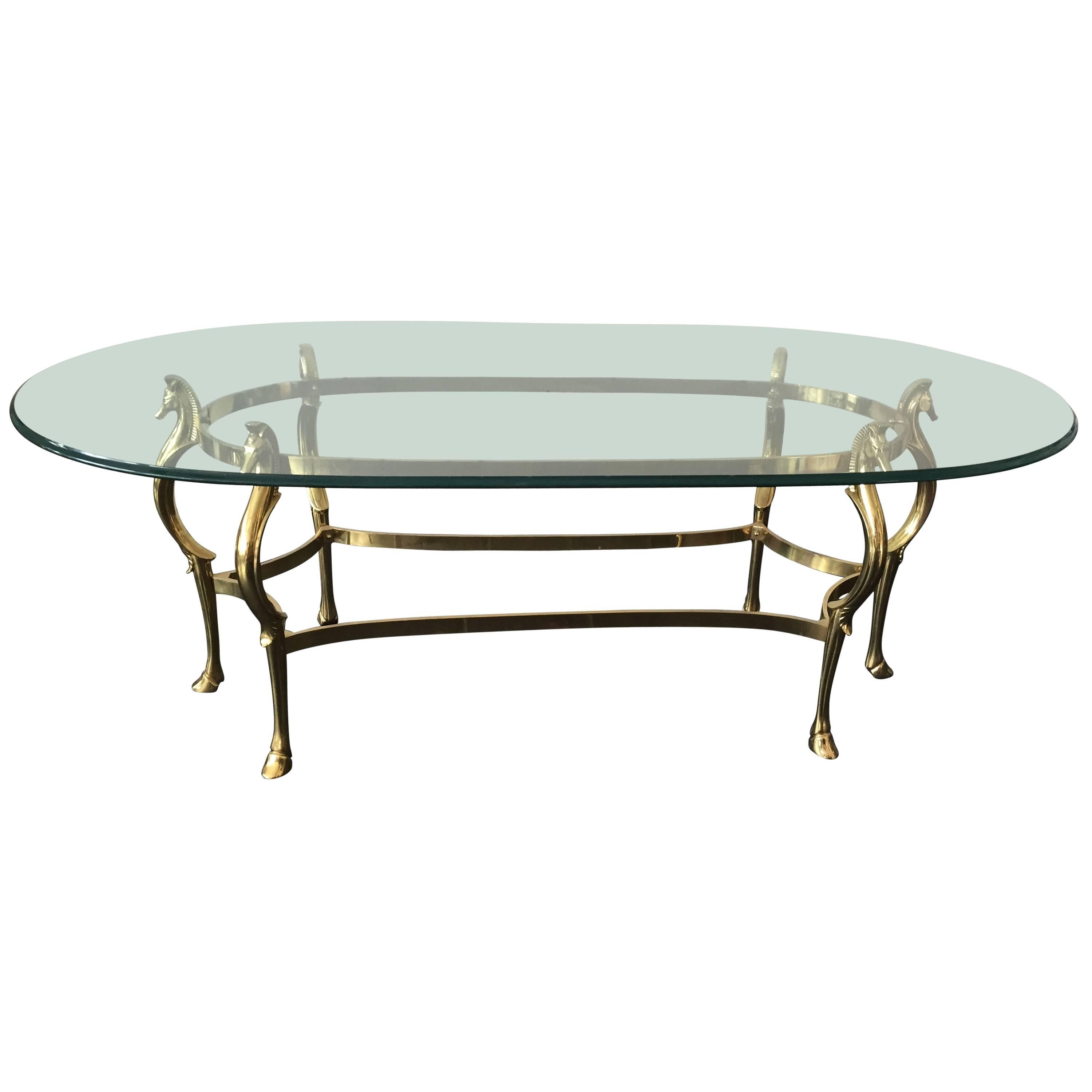 Brass Maison Jansen Horse Dining Table
