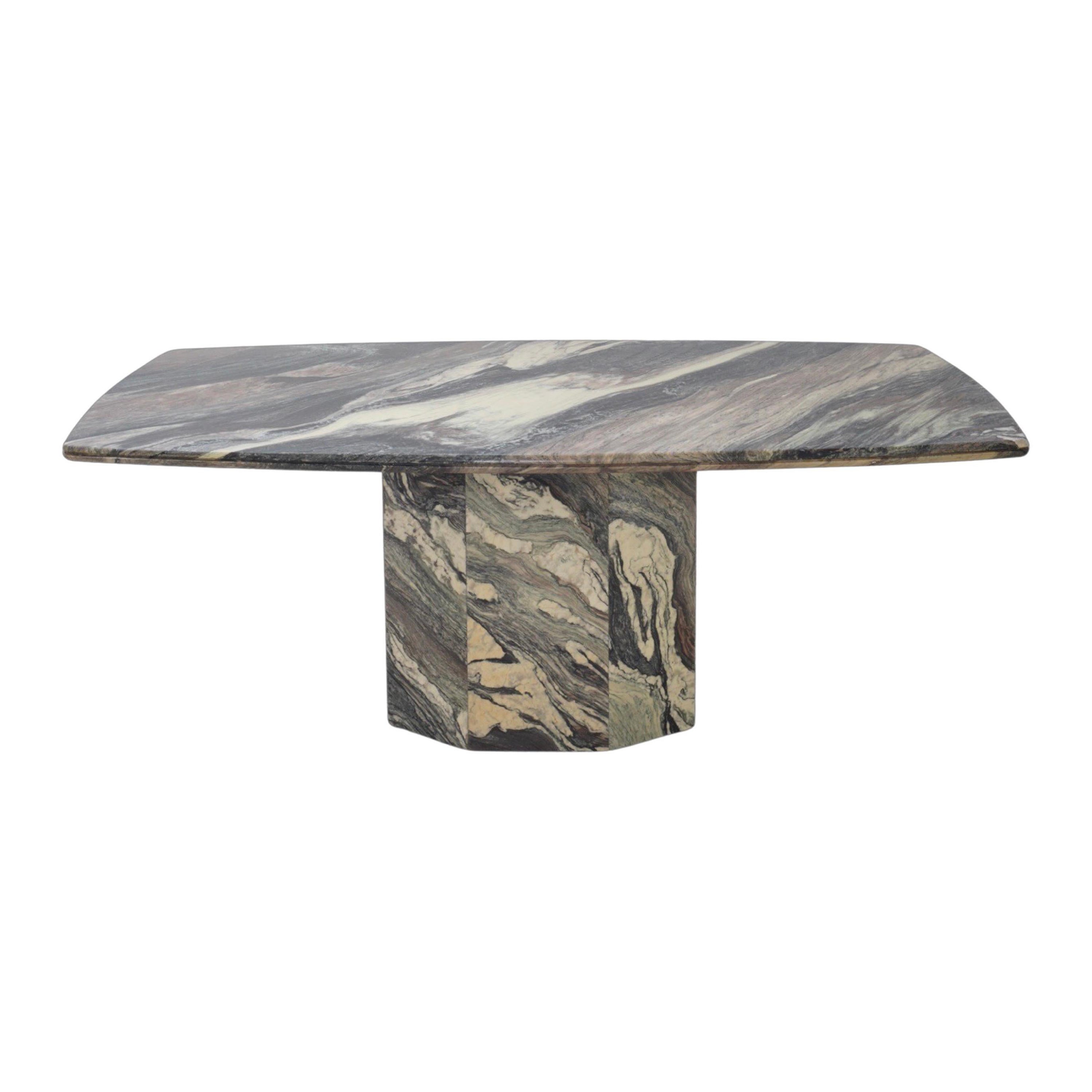 Luana Marble Dining Table, 1970s For Sale