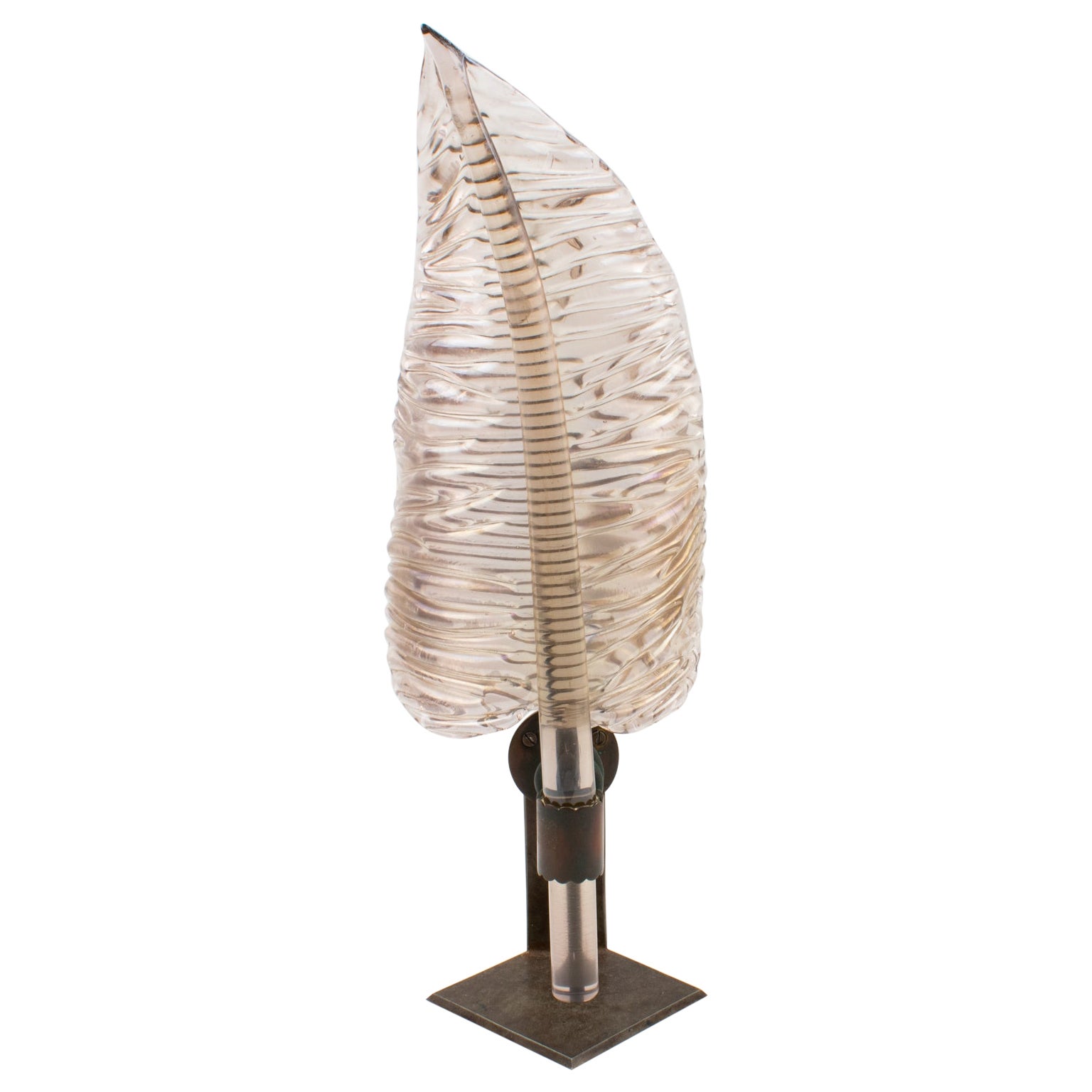 Italienische Murano-Tischlampe oder Wandleuchter aus Kunstglas im Angebot