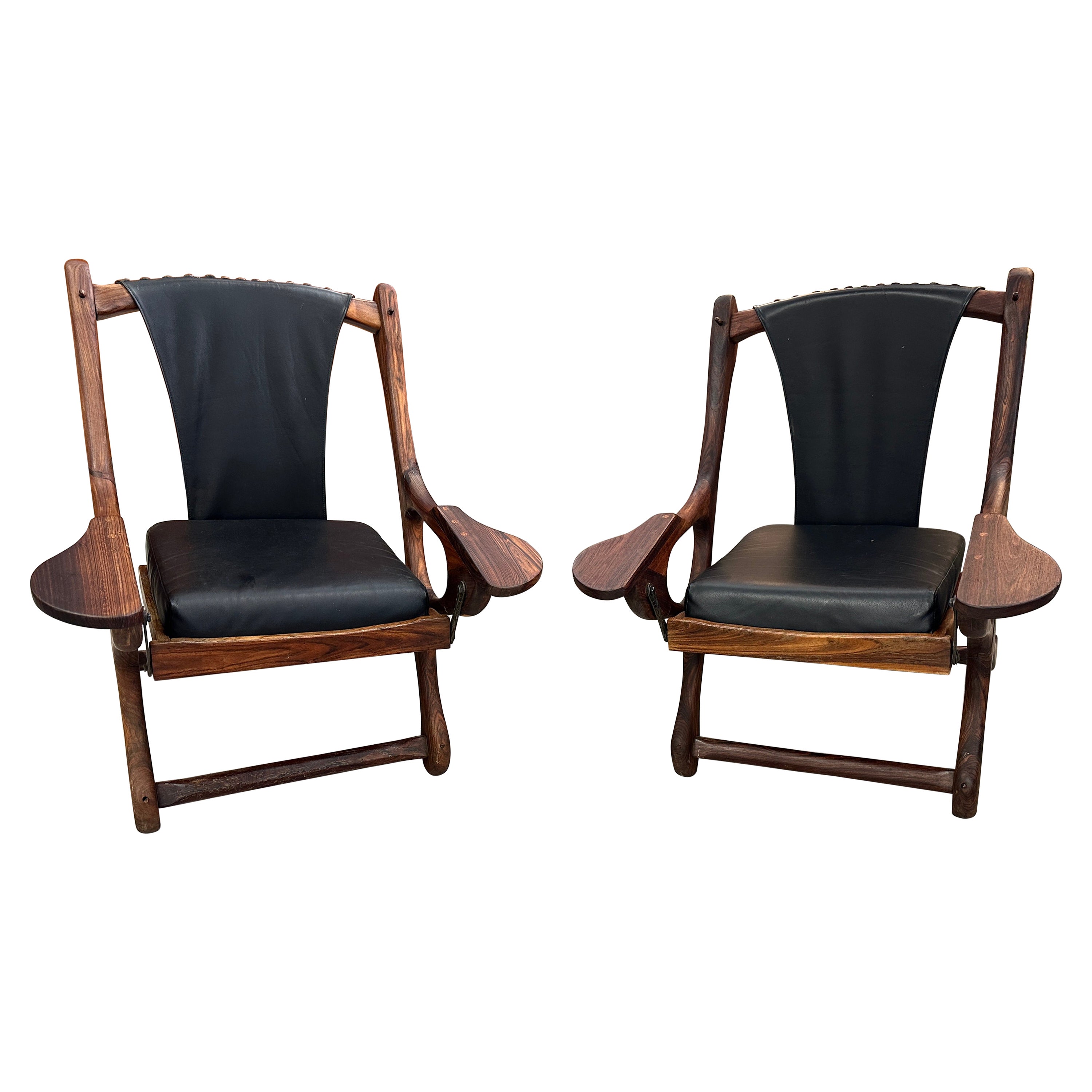 Pair of Don Shoemaker for Senal Sling Chairs For Sale