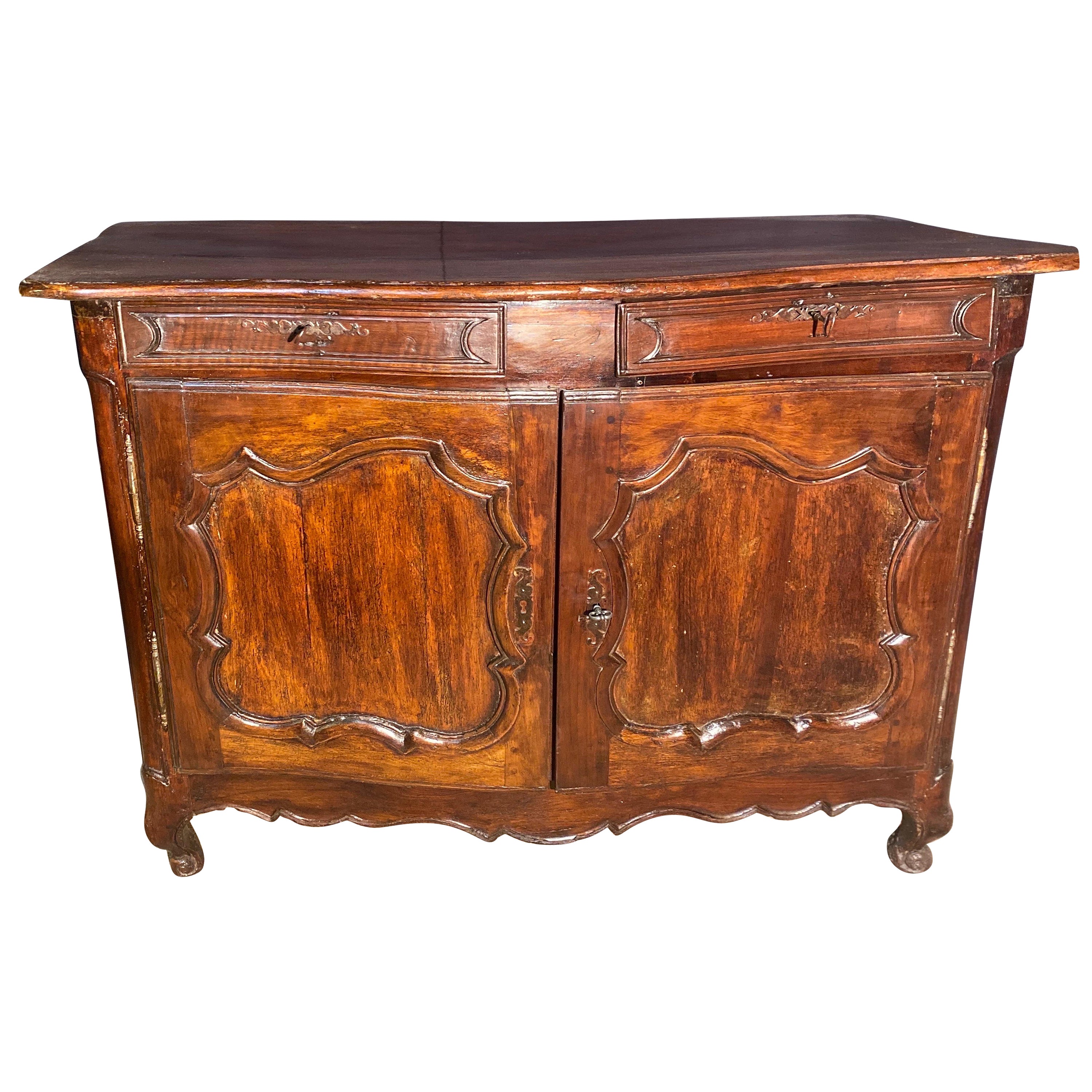 Curved sideboard dating from the 18th century in Louis XV  For Sale
