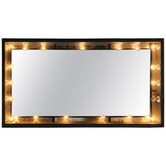 Vintage 1930s Light Up Mirrored Carnival Marquee