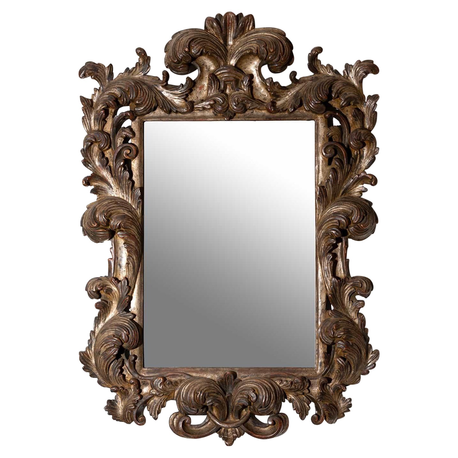Small Baroque-style Mirror, early 20th Century