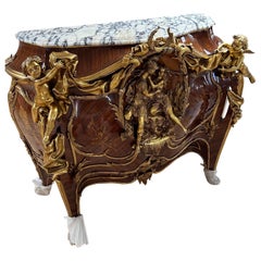 Magnifique buffet Linke Louis XV monté en bronze 