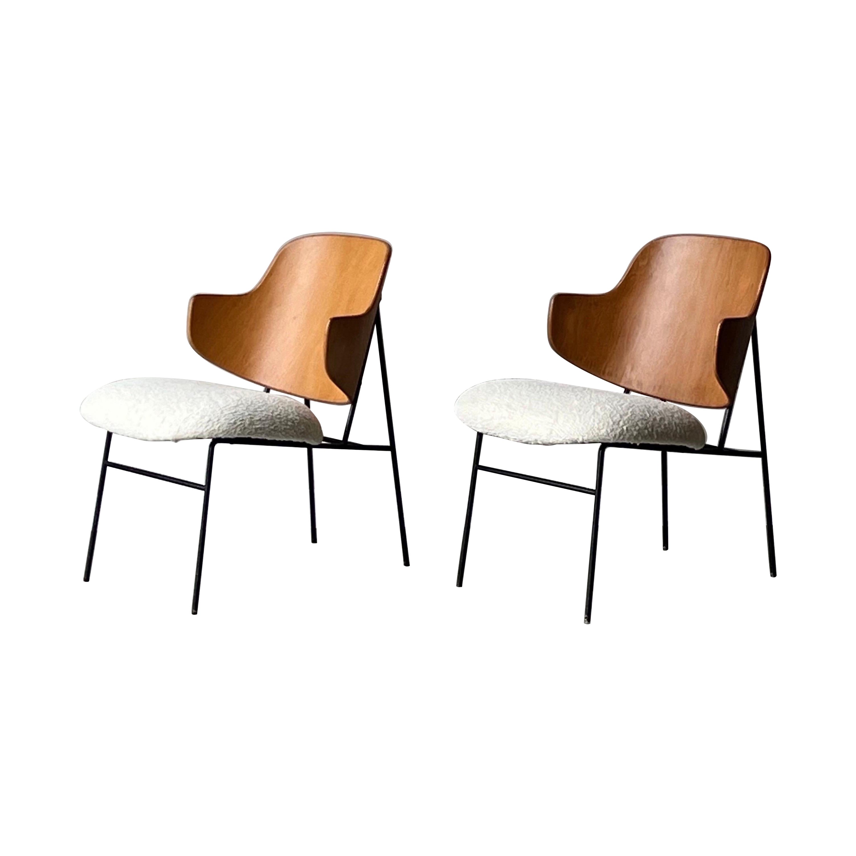 Kofod Larsen Penguin-Stühle aus der Mitte des Jahrhunderts – ein Paar