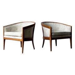 Used Mid-Century Founders Armchairs - a Pair