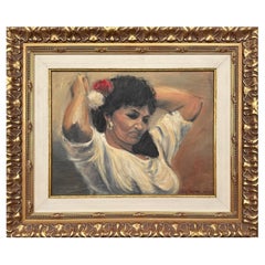 Beautiful Style Portrait of a Woman Oil Painting