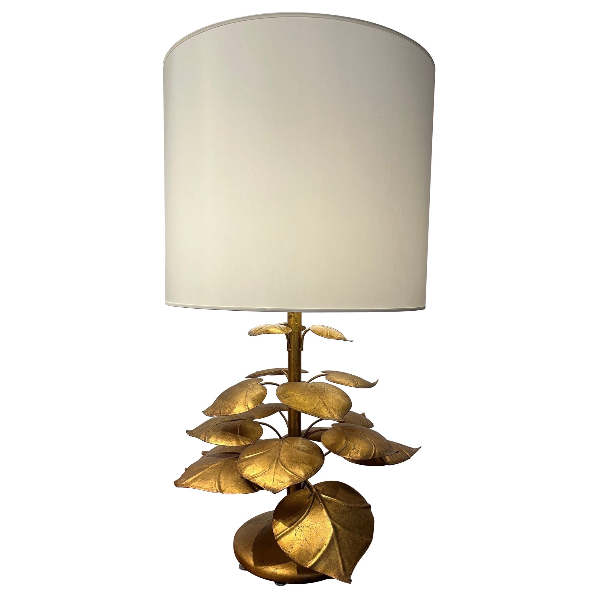 Decorative Floral Table Lamp, 1960s, Italy For Sale