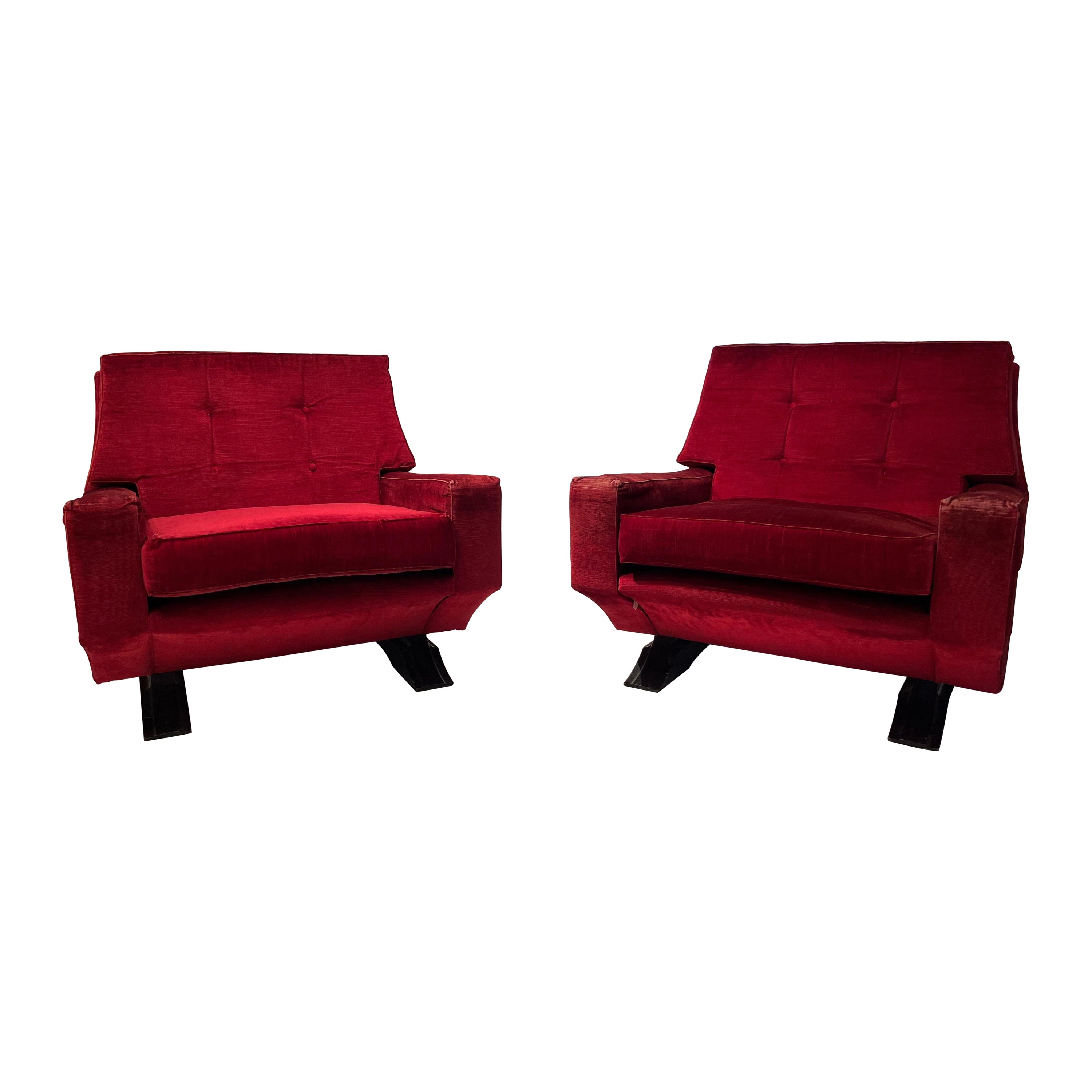 Pair of Armchairs by Franz Sartori for Flexform, 1965, Italy For Sale