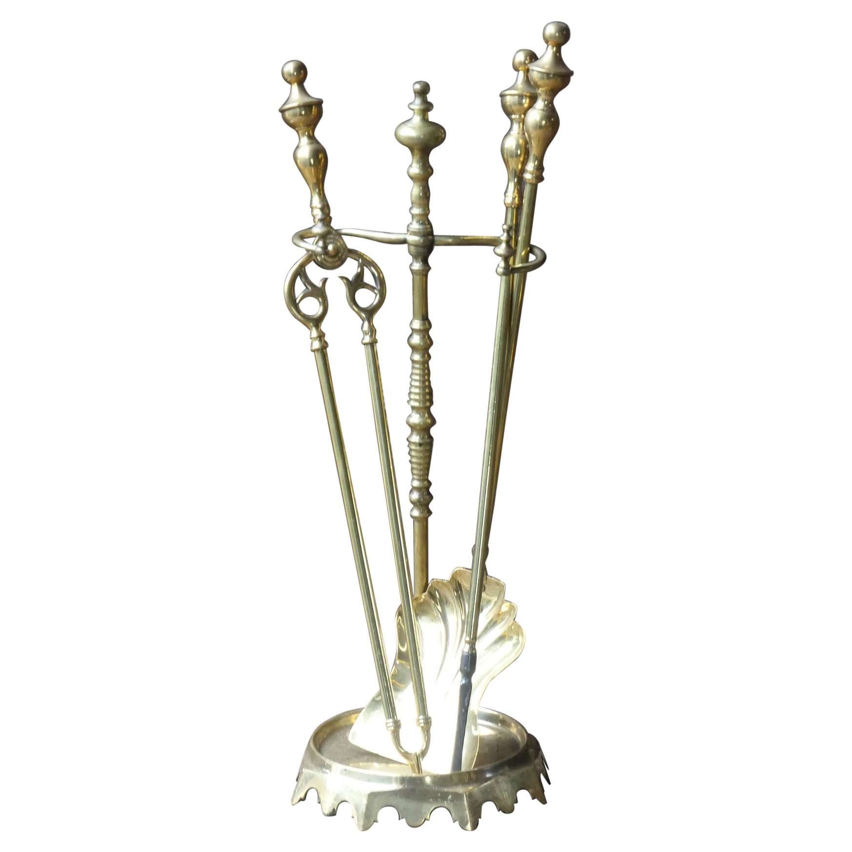 Antique French Napoleon III Fireplace Tools, 19th Century For Sale