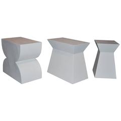Set of Three Geometrical Shaped Drinks Tables, 1960s