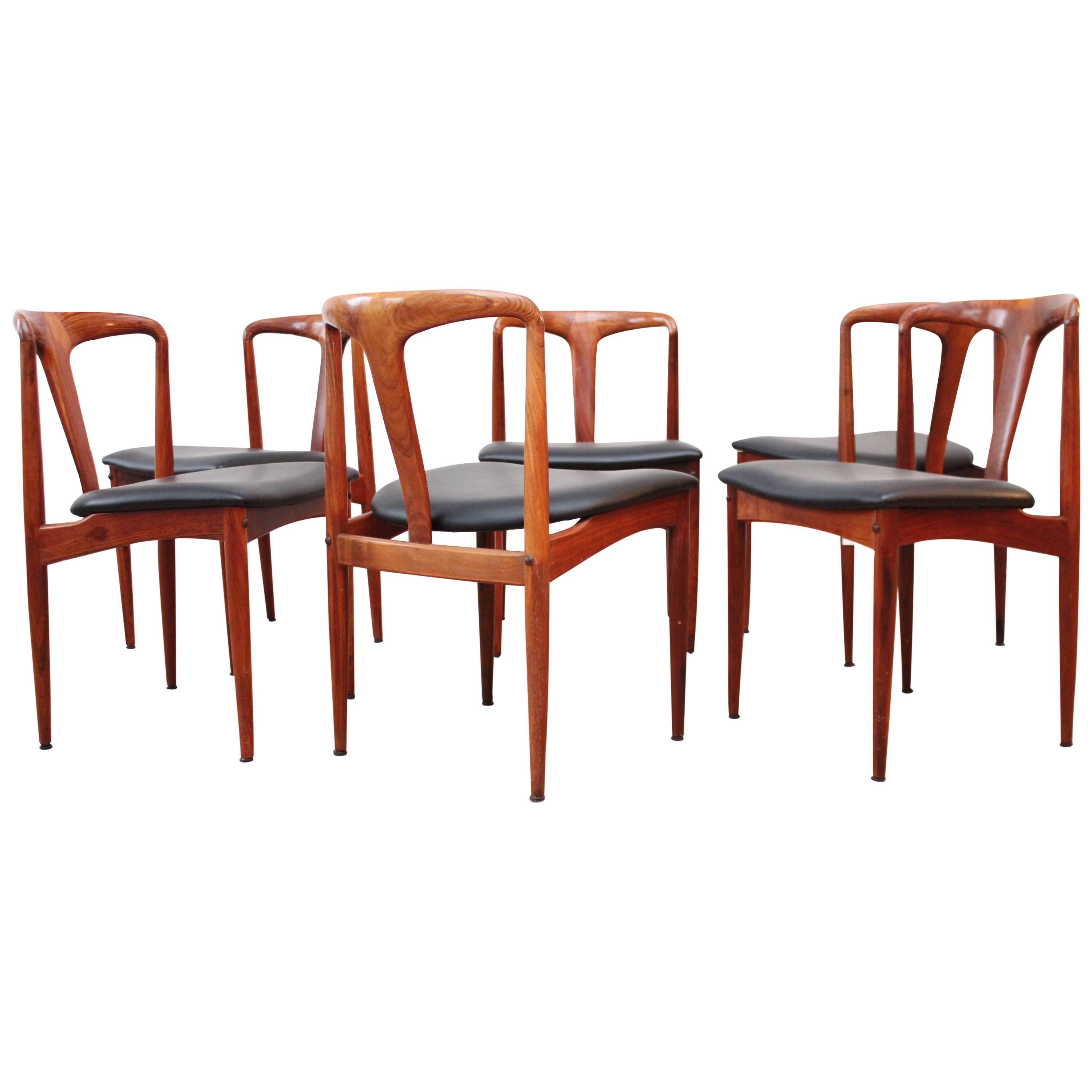 Johannes Andersen 'Juliane' Rosewood Mid-Century Modern Dining Chairs