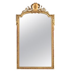 Miroir doré Louis XVI du XVIIIe siècle