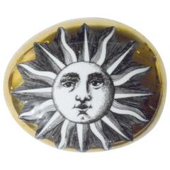 Piero Fornasetti Porcelain Sun Paperweight