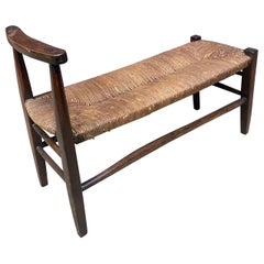 Antique 18th century fireplace bench ( cantou)