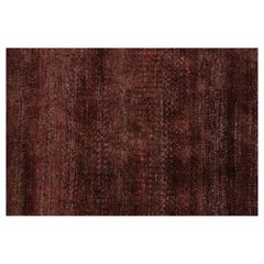 Rug & Kilim’s Modern Textural Rug in Red Tones and Striae