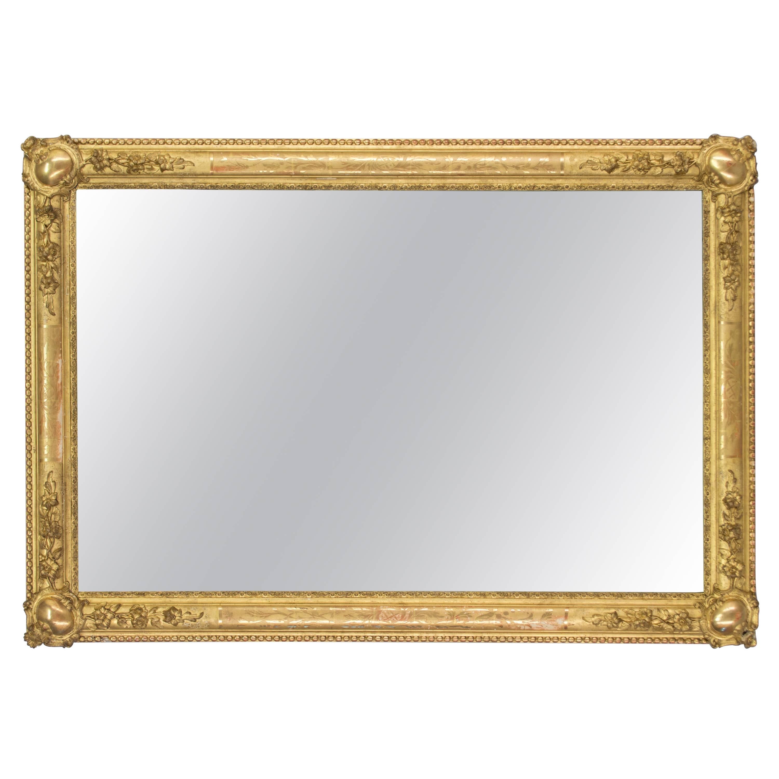 19th Century French Gilded Mirror