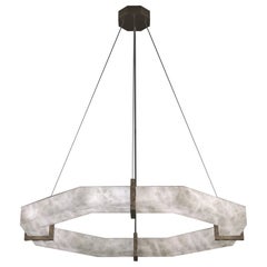 Efesto Brushed Burnished Metal Pendant Lamp by Alabastro Italiano