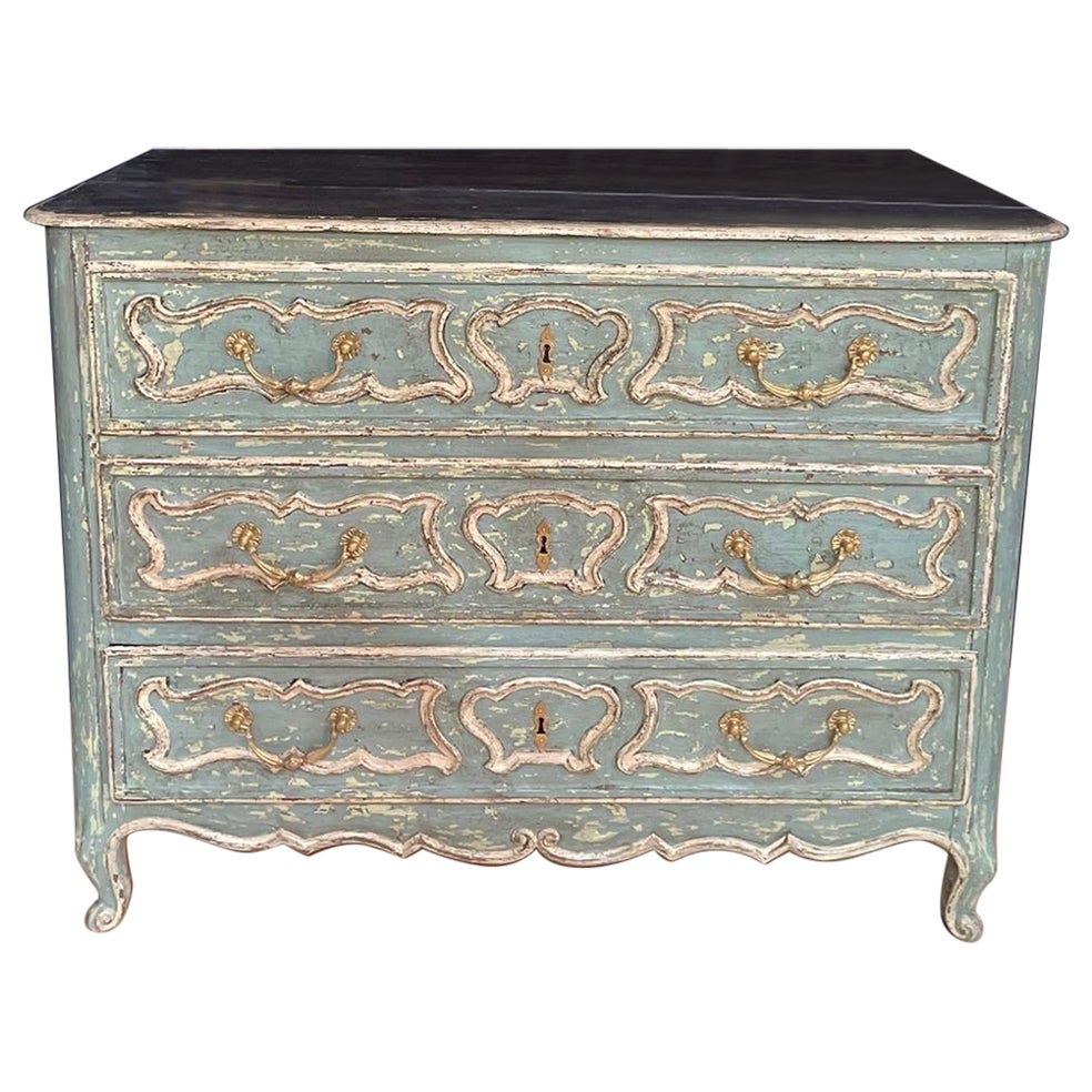Louis XV patinated chest of drawers dating from the 19th century  For Sale