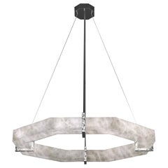 Efesto Shiny Silver Metal Pendant Lamp by Alabastro Italiano