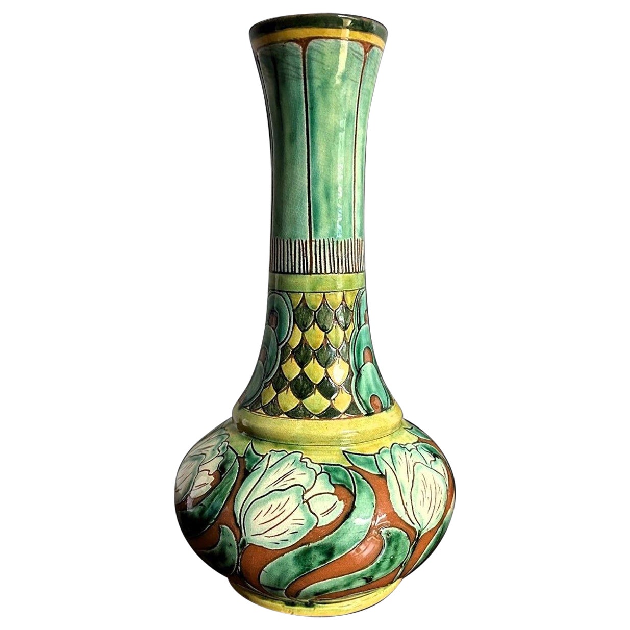 Della Robbia Vase For Sale