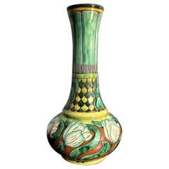 Antique Della Robbia Vase