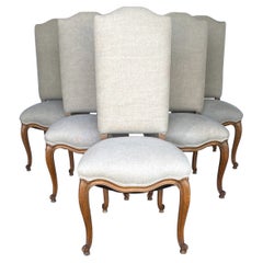 Vintage Louis XV Style Dining Chairs Set of 6