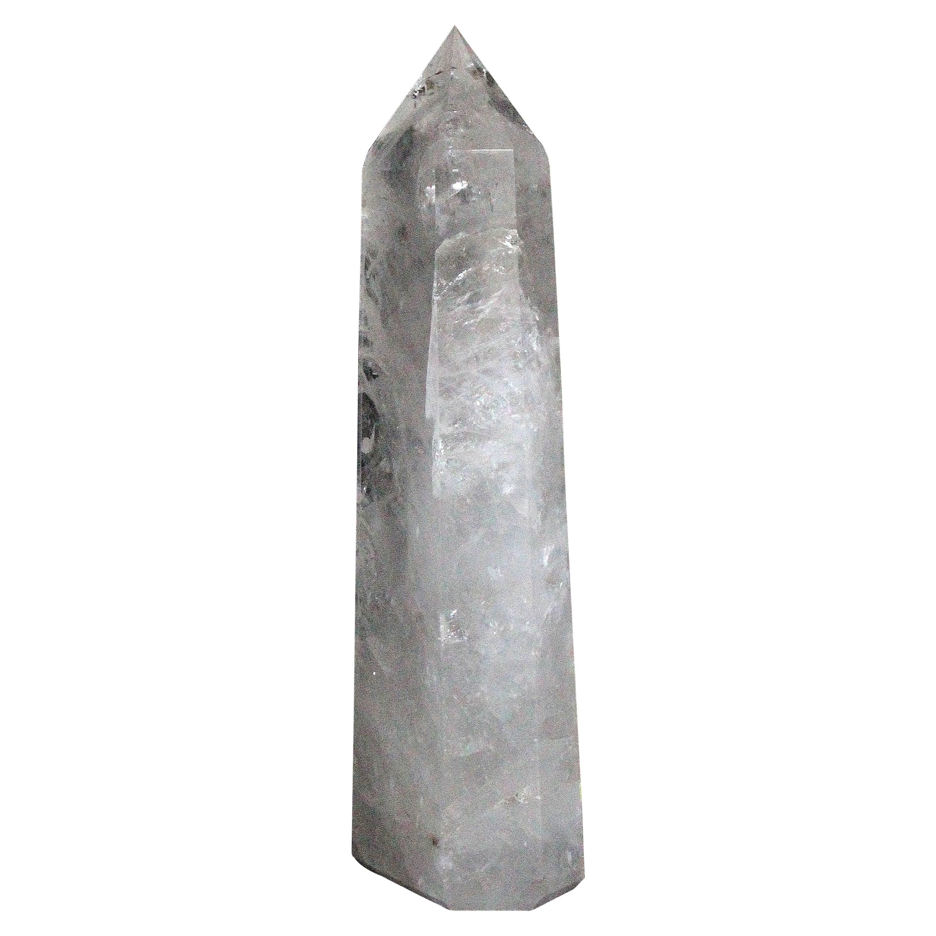 Large Crystal Obelisk / Natural Art Accessory For Sale