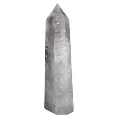 Antique Large Crystal Obelisk / Natural Art Accessory