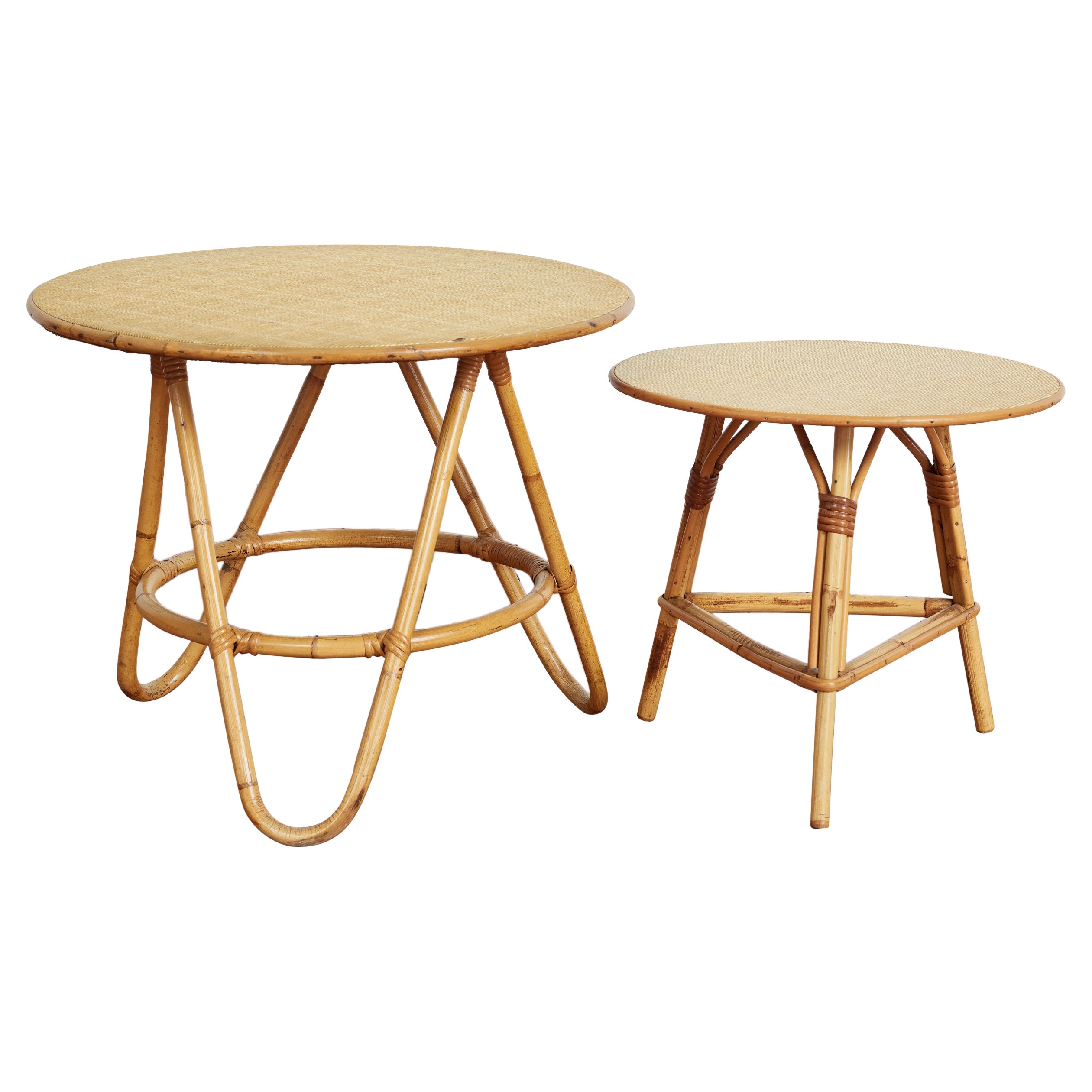 Tables gigognes italiennes bambou