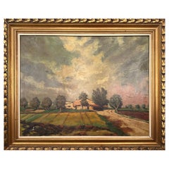 CityScape Oil Painting for a Villa on a Farm