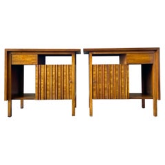 Used Mid Century John Widdicomb Furniture mahogany nightstands circa 1950