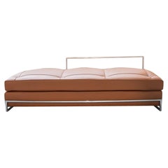 cognac leather sofa, by Eileen Gray, 1980/1990