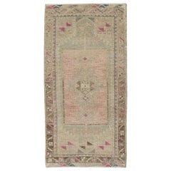 Oriental Hand Knotted Turkish Mini Rug 1'8" x 3'5" #8796