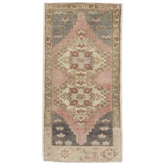 Orientalischer handgeknüpfter türkischer Miniteppich 1'10" x 3'5" #8458